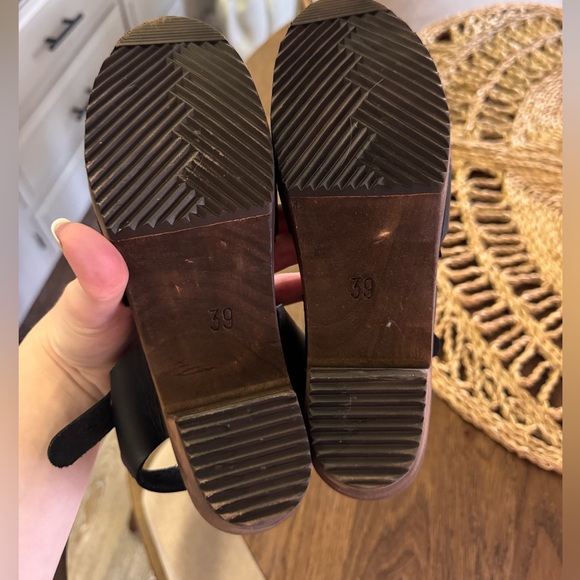 Lotta From Stockholm Peep Toe Mid Heel Clogs - Picture 6 of 6